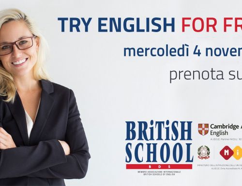 Try British School for Free! – Giovedì 21 Gennaio